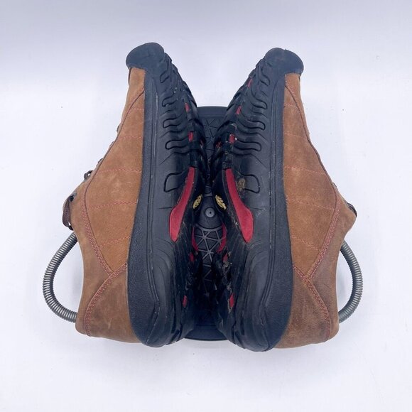 Keen Womens Presidio Sneaker Size 10 Brown Leather Lace Up Hiking Casual Shoe - Picture 4 of 9